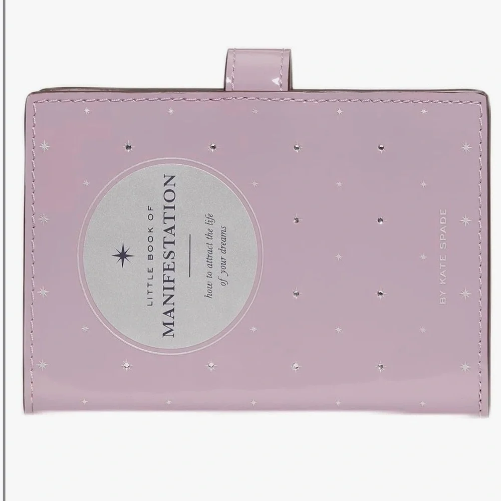 Nwt Kate spade page turner book of manifestation card holder crossbody